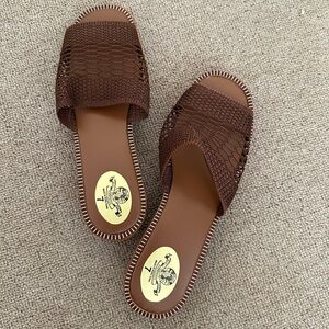 Brown Slide Sandals